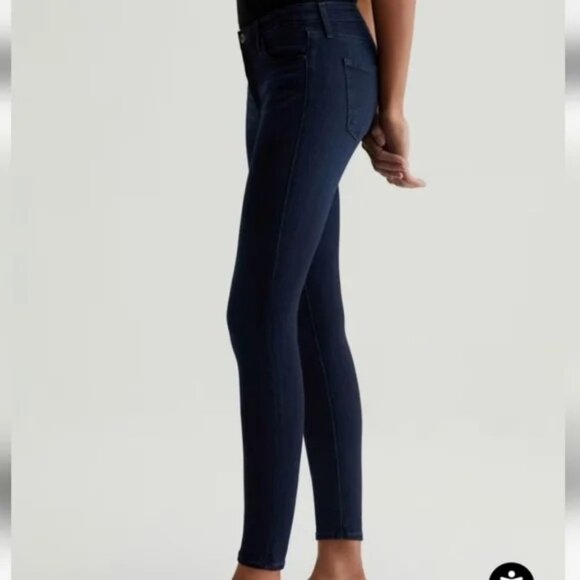 AG Adriano Goldschmied Super Skinny Women's Dark Blue Jeans. Size 28R. - Picture 3 of 6